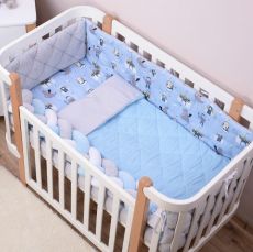 Дитячий постільний комплект Baby Veres Velour Brave (5 одиниць), бавовна-велюр